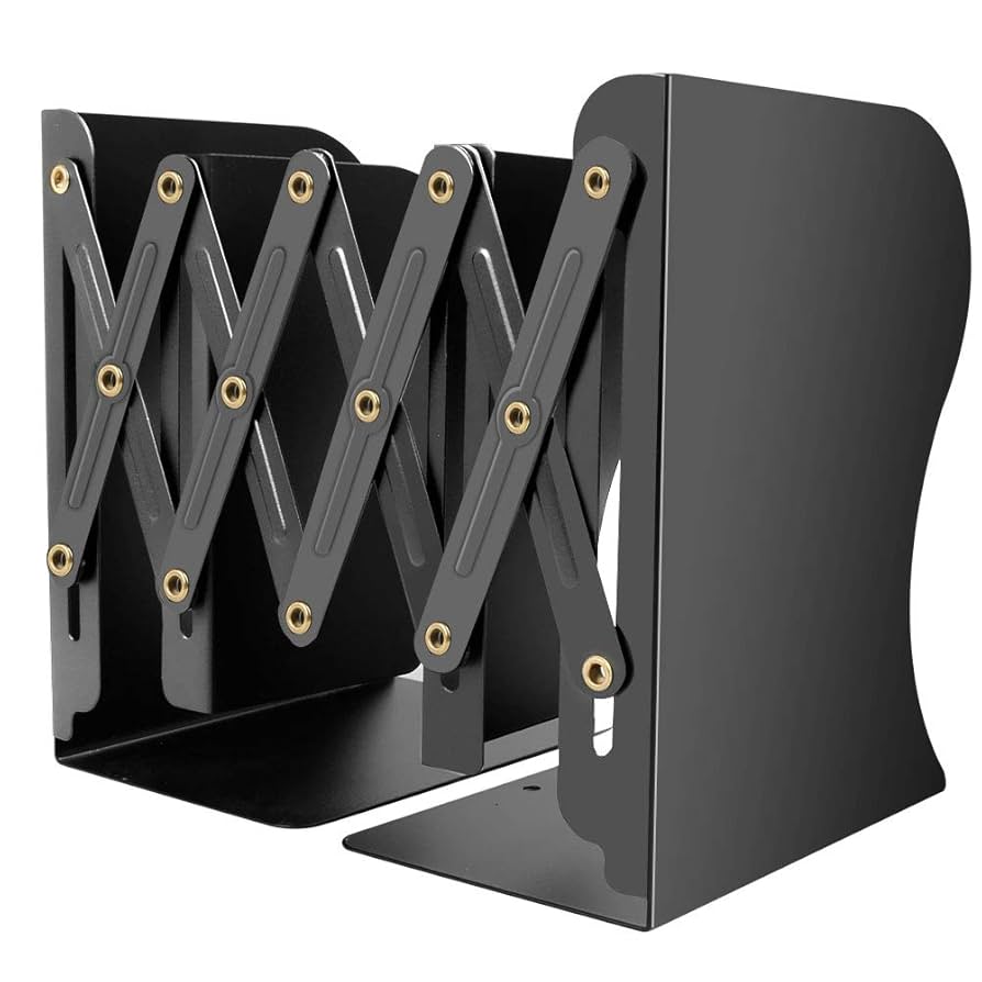 ☆ブックエンド：アコーディオン式、自在に伸縮・安定収納 Amazon | カール事務器 伸縮できるブックエンド 倒れない 書籍